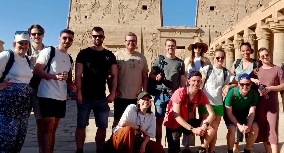 Jongerenreis Egypte groepsfoto Jongerenreis Egypte groepsfoto